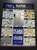 Blended Color Flakes 1/4" - 40lb Box - Polymer Flakes/Chips for High Performance Floor Coatings