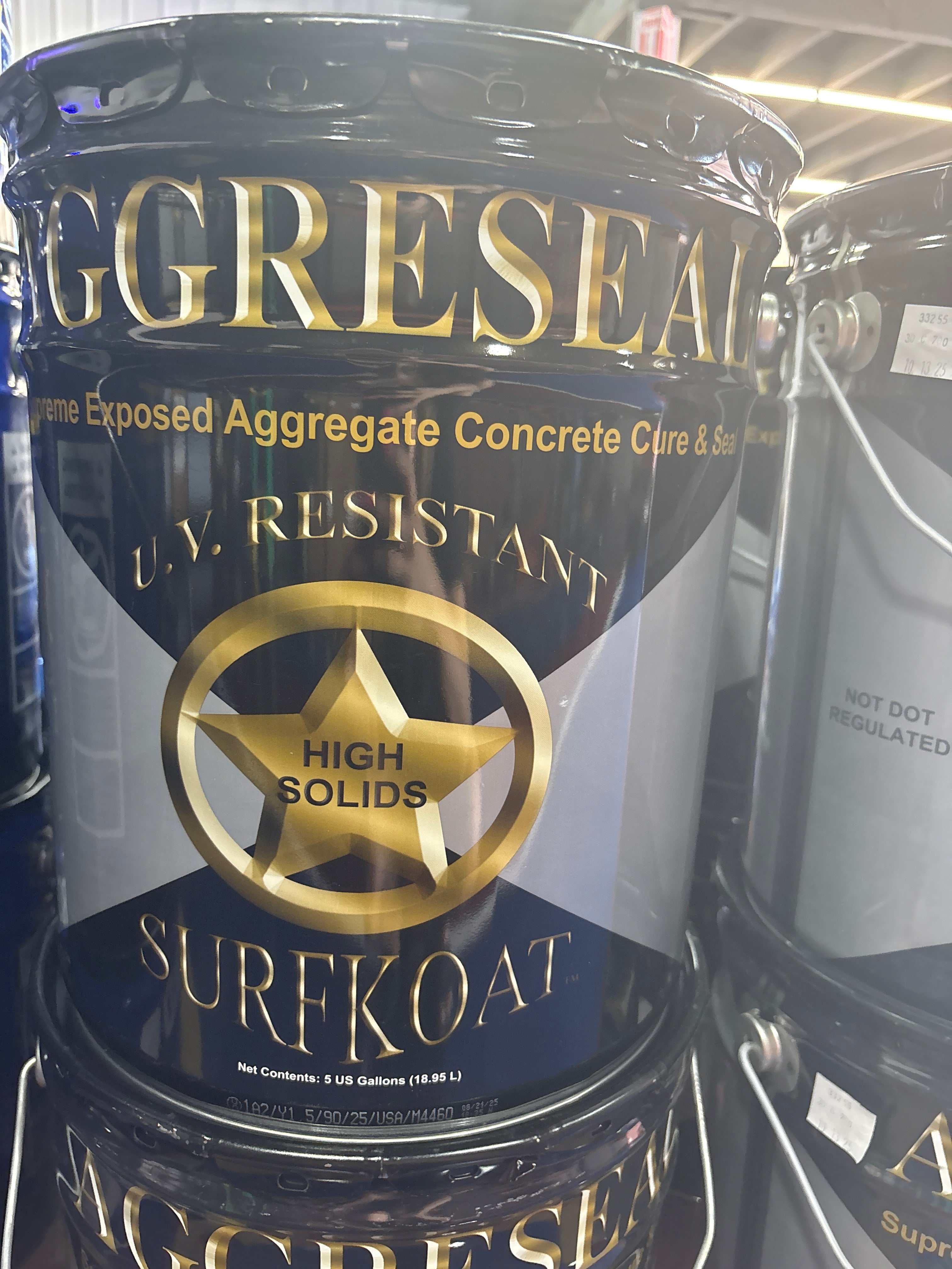 Aggreseal Supreme Clear 350 VOC - 5 Gallon - 25% Solids Exposed Aggregate Driveway Sealer - Low VOC